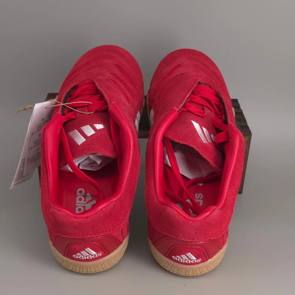 Adidas Taekwondo Mei Elite Women 6 Red Suede Gum Sole IH1851 Retro Slim Sneakers